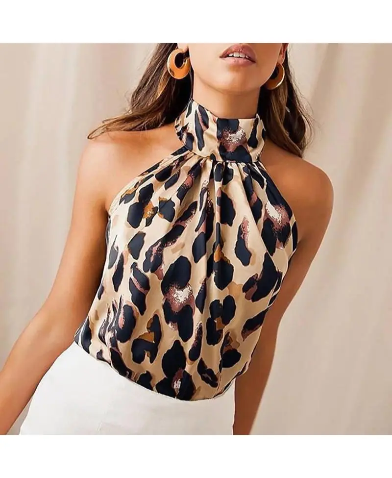 Leoparlı Şifon Kadın Bluz Leoparlı Şifon Kadın Bluz