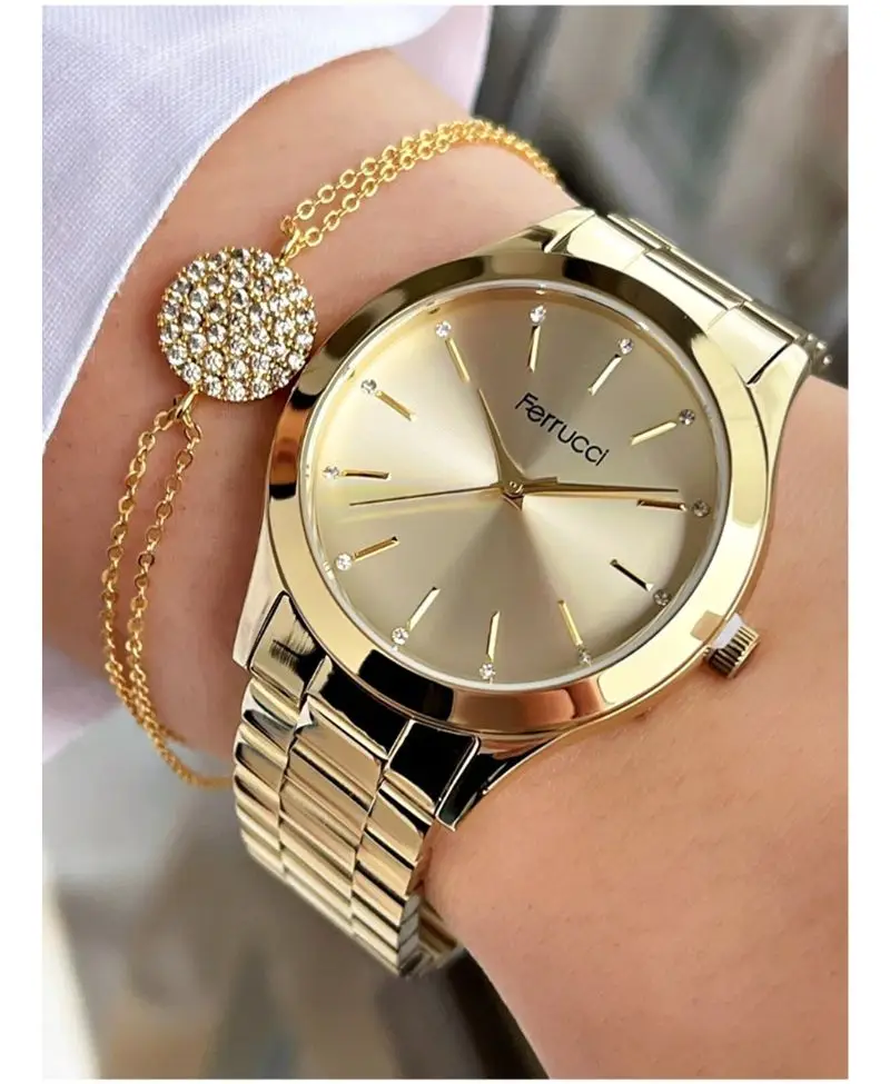 Altın Renk Gold Kadran Klasik Sade Model Kadın Kol Saati Altın Renk Gold Kadran Klasik Sade Model Kadın Kol Saati