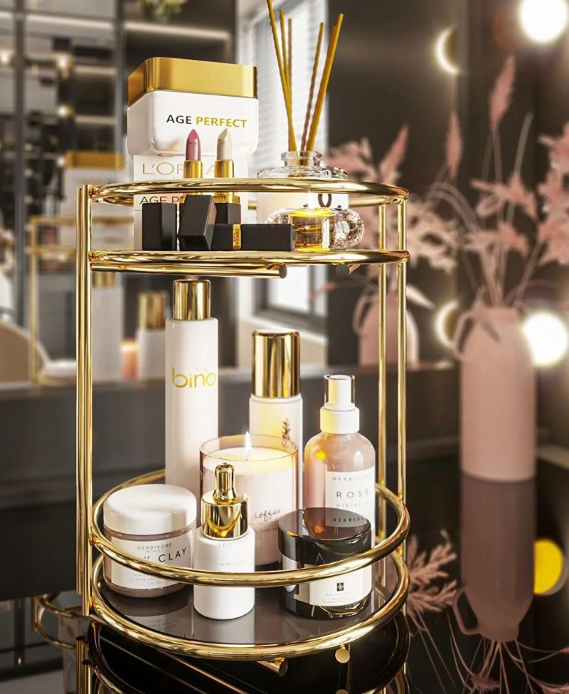 Bino Banyo Kozmetik Takı Düzenleyici Çok Amaçlı Organizer 2 Katlı Servis Sunum Tepsisi Ikramlık Gold Bino Banyo Kozmetik Takı Düzenleyici Çok Amaçlı Organizer 2 Katlı Servis Sunum Tepsisi Ikramlık Gold