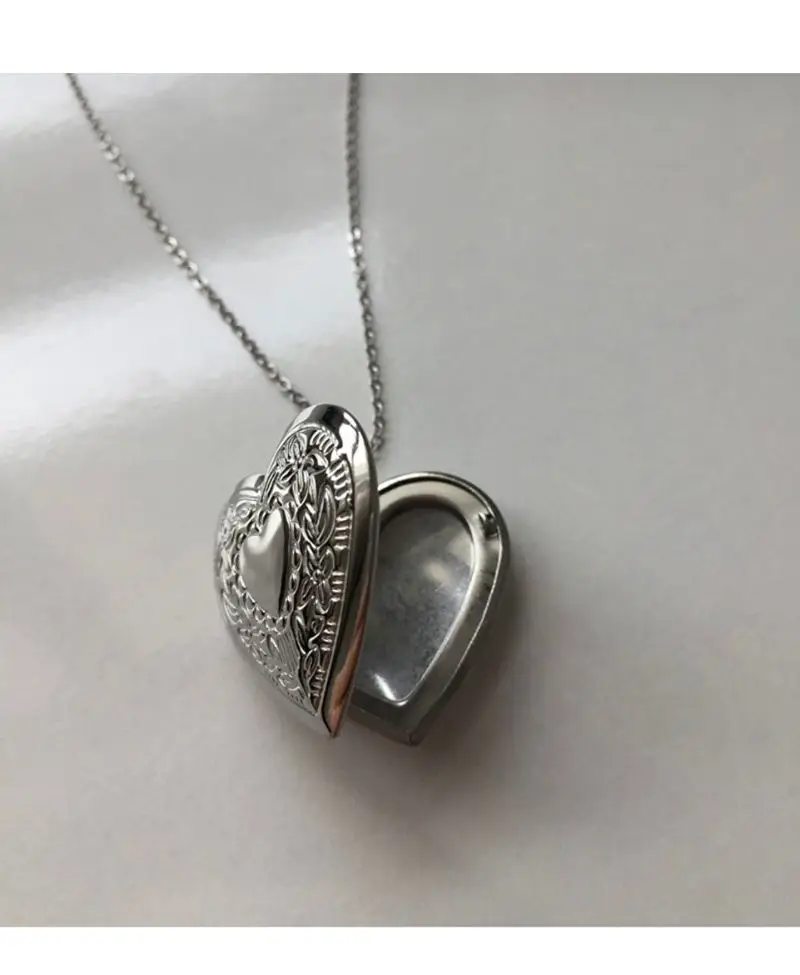 Kalp Açılan Çelik Kolye