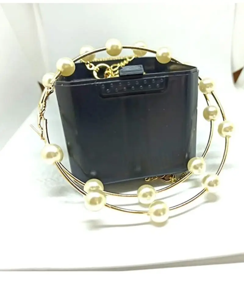 Büyük Boy Inci Halka Yuvarlak Bayan Küpe