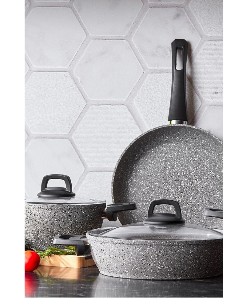 Karaca Gris Bio Granit 7 Parça Tencere Seti